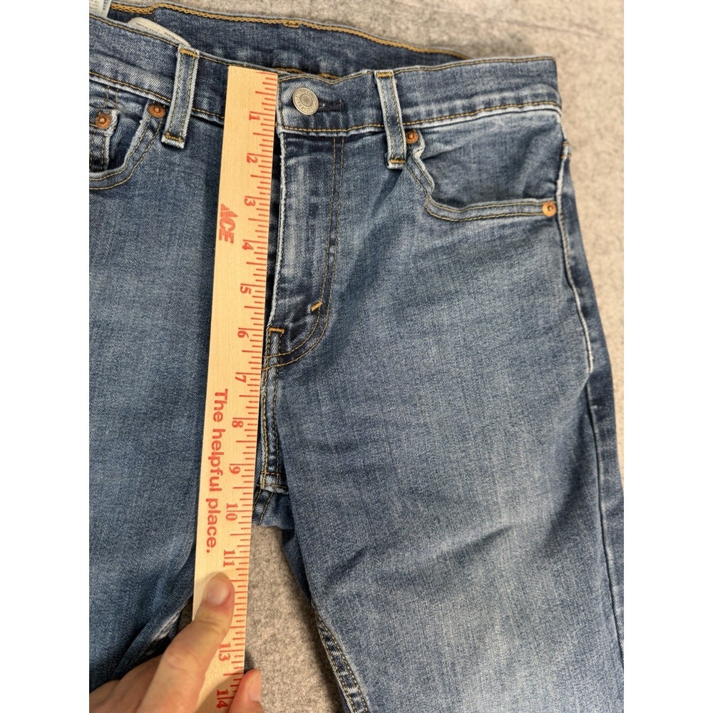 Levi's 502 Women's Jeans W29 L30 Medium Wash Straight Leg Stretch Denim - Picture 6 of 9